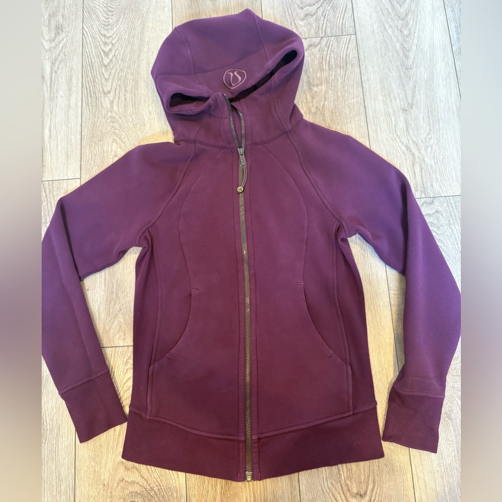 Lululemon Scuba Hoodie Full Zip – Plum Purple – Size 4